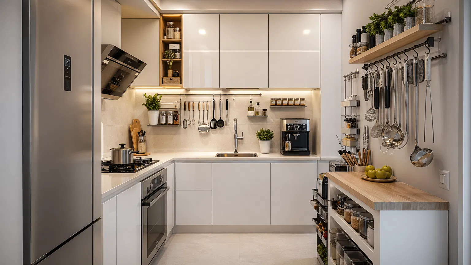 Organização de Cozinha Pequena