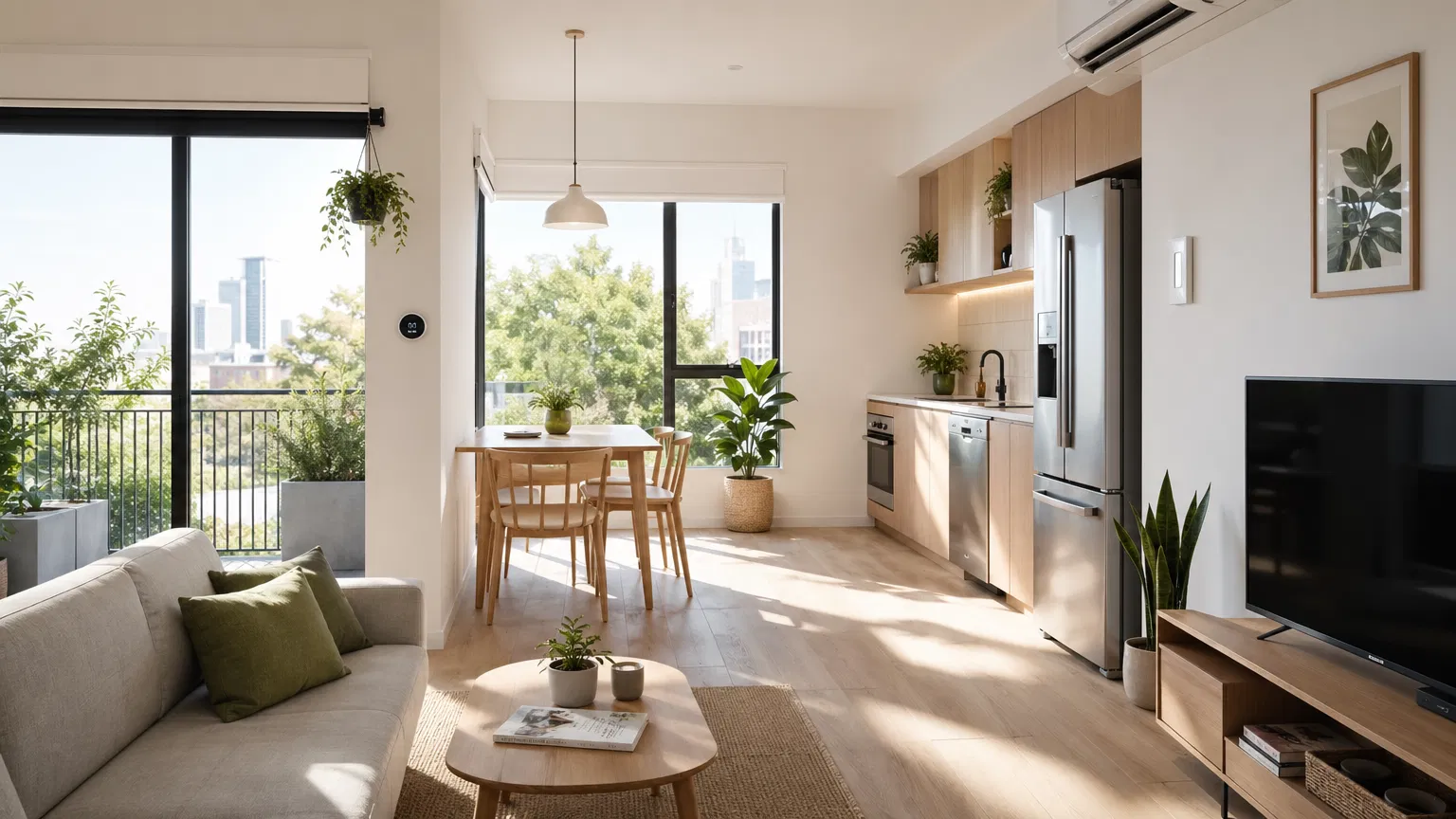 vantagens de morar em apartamento pequeno